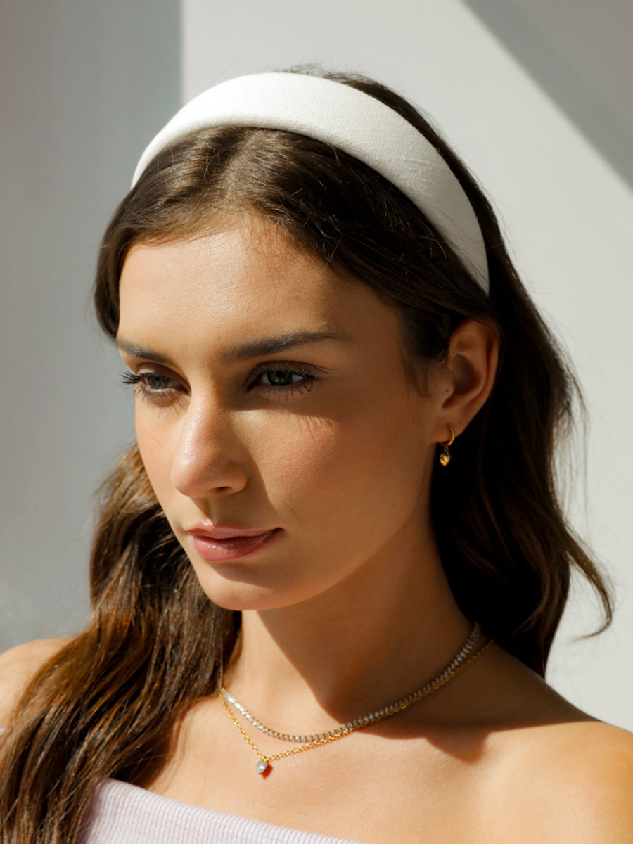Elegant White Haarreif