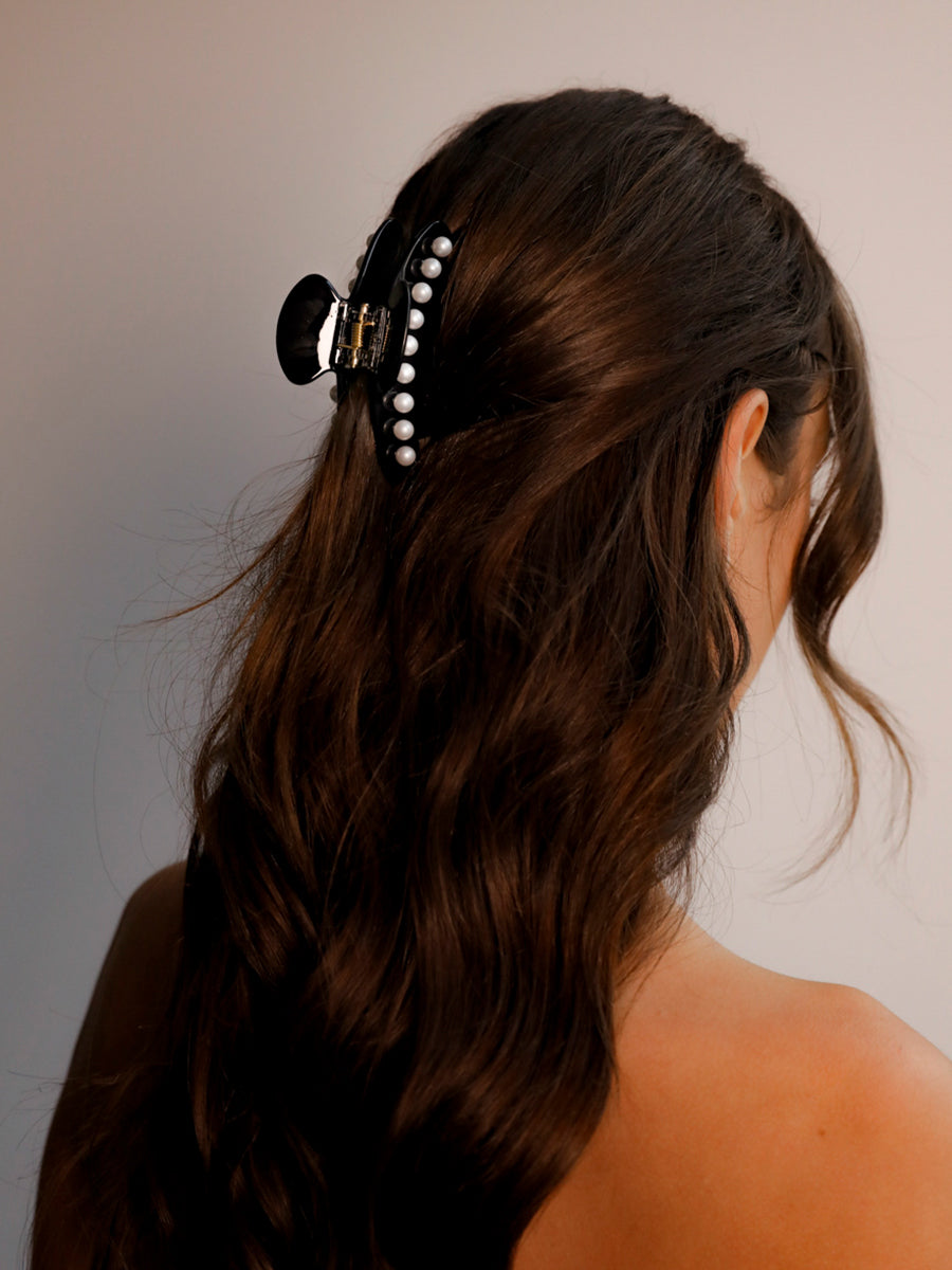 Midnight Pearl Haarklammer Black