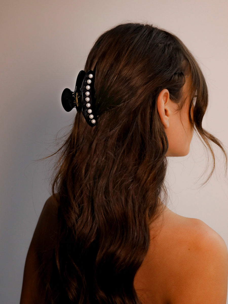 Midnight Pearl Haarklammer Black