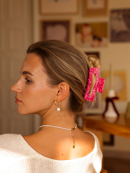 Modern Style Haarklammer Berry Pink