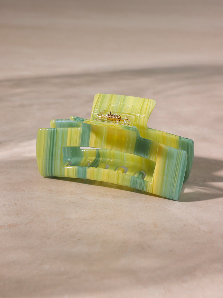 Modern Style Haarklammer Green-striped
