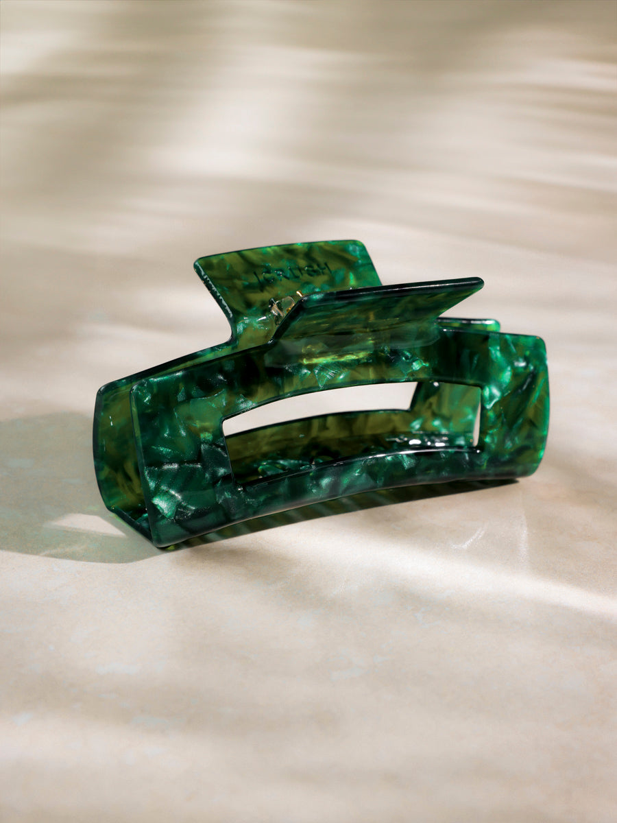Modern Style Haarklammer Dark Green