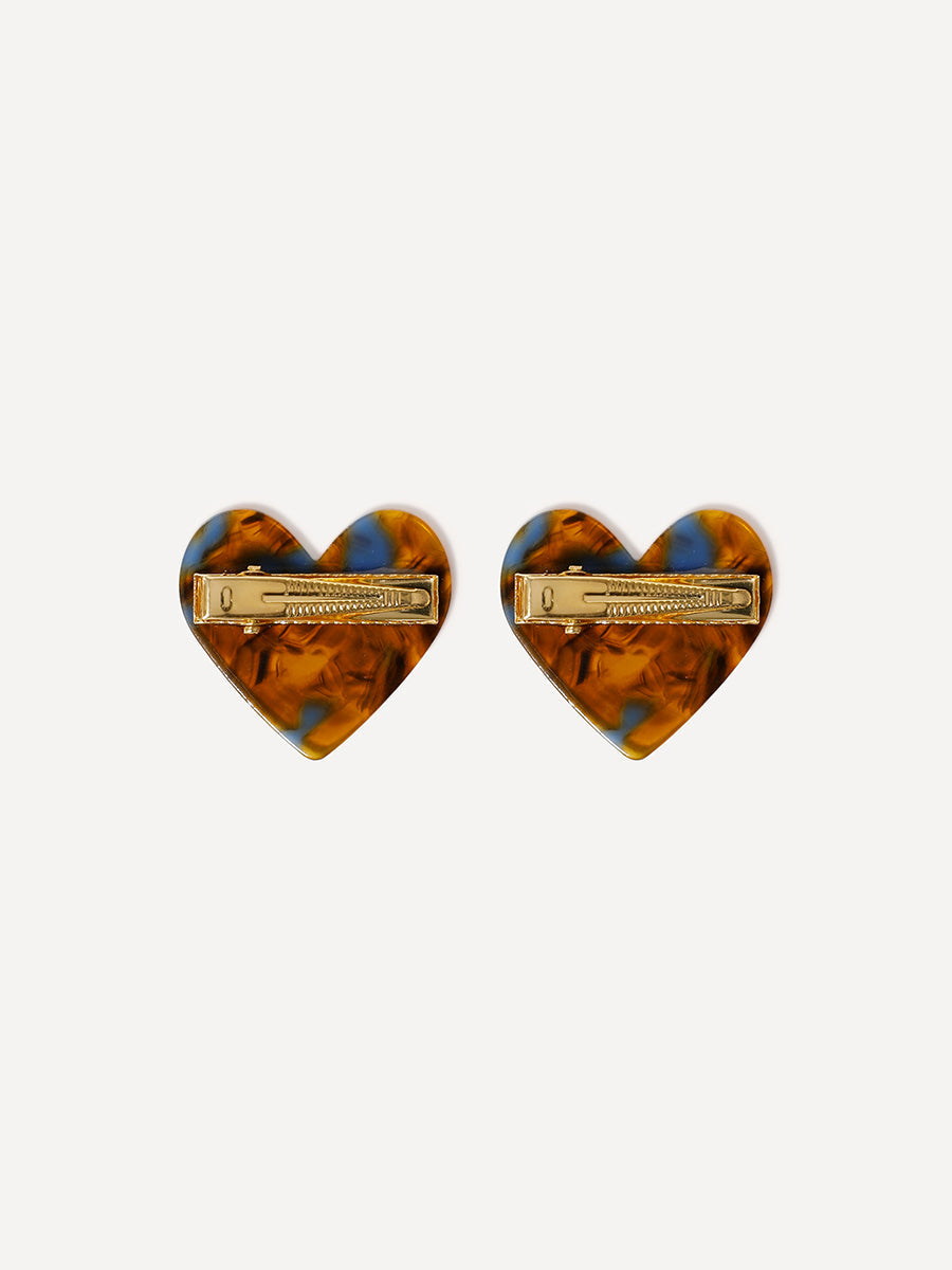 Sweet Heart Mixed Color Set Hairpin