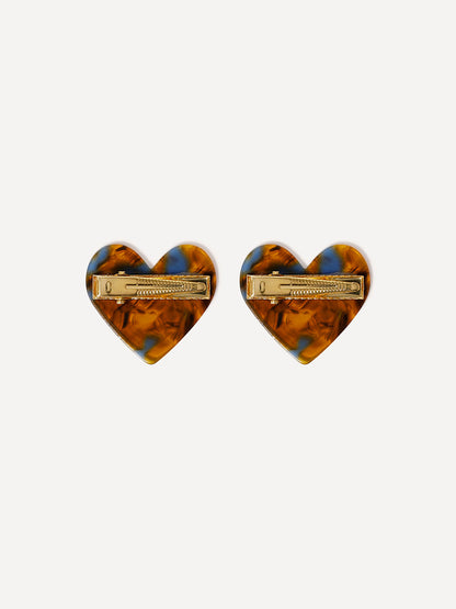 Sweet Heart Mixed Color Set Hairpin