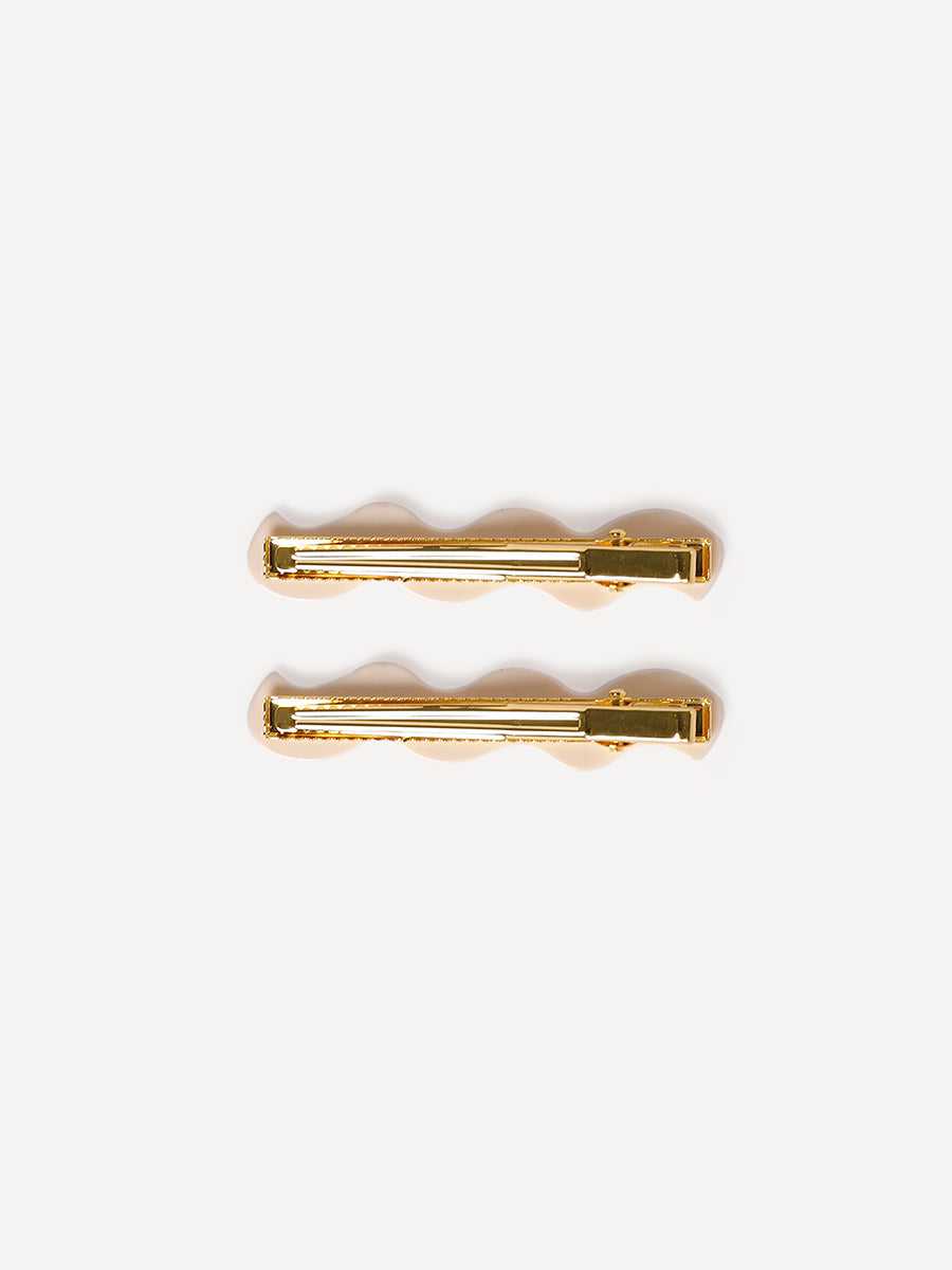 Ripple White Hairpin