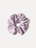 Fluffy Touch Pure Silk Scrunchie Light Purple