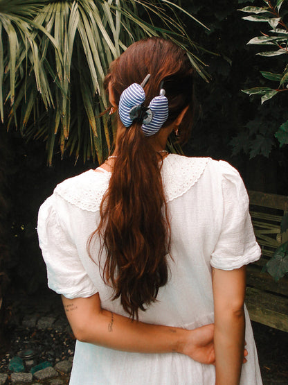 Heart Glow Blue Haarklammer