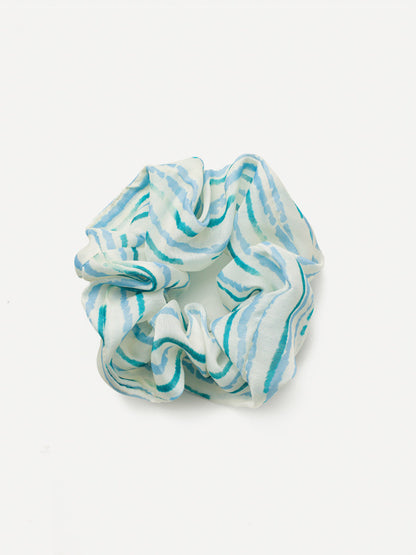 Fresh Wave Blue Scrunchie