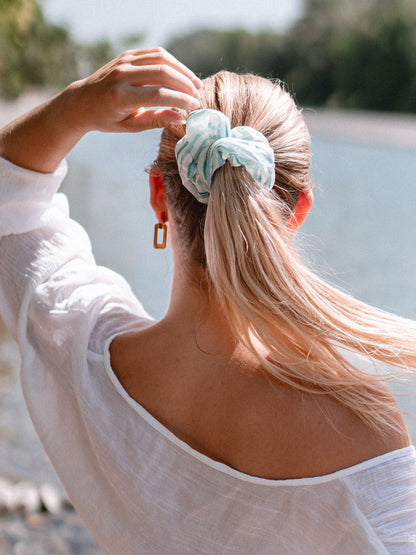 Fresh Wave Blue Scrunchie