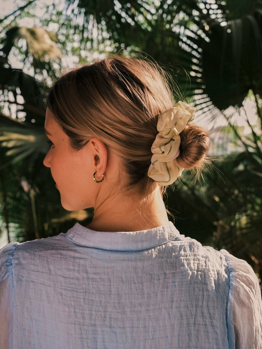 Fresh Wave Blue Scrunchie