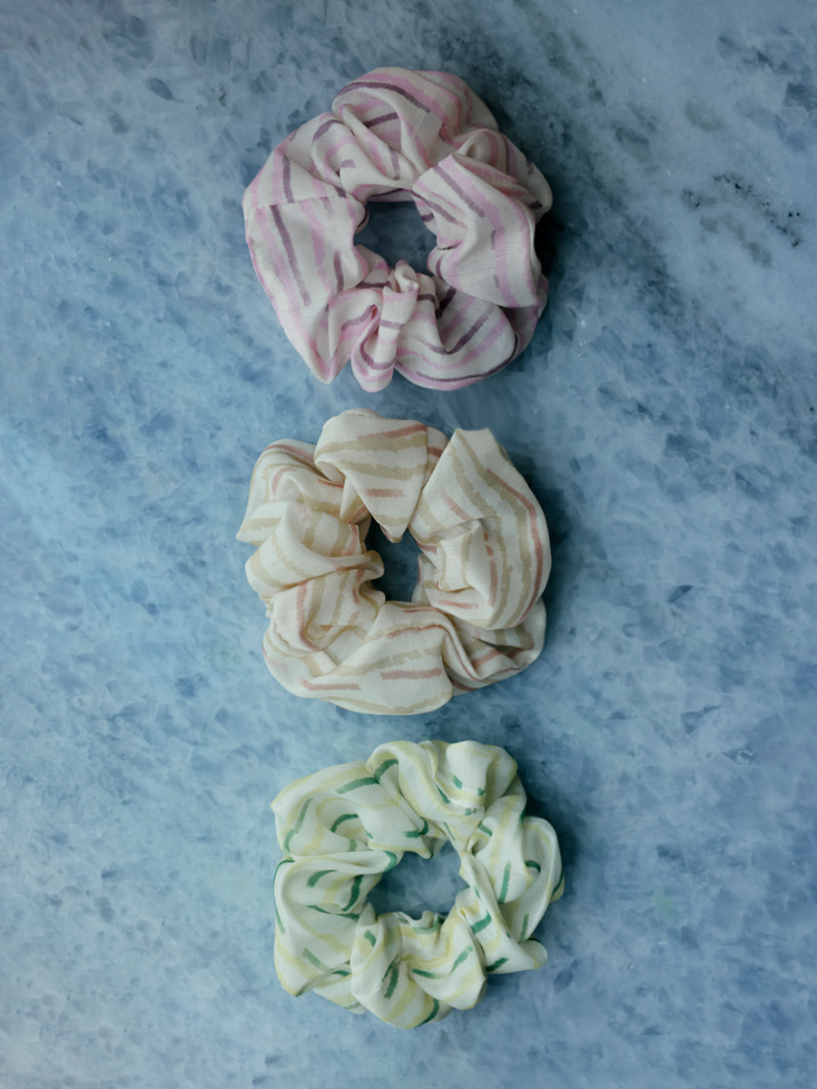 Fresh Wave Yellow Scrunchie