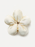 Cream Blossom White Scrunchie