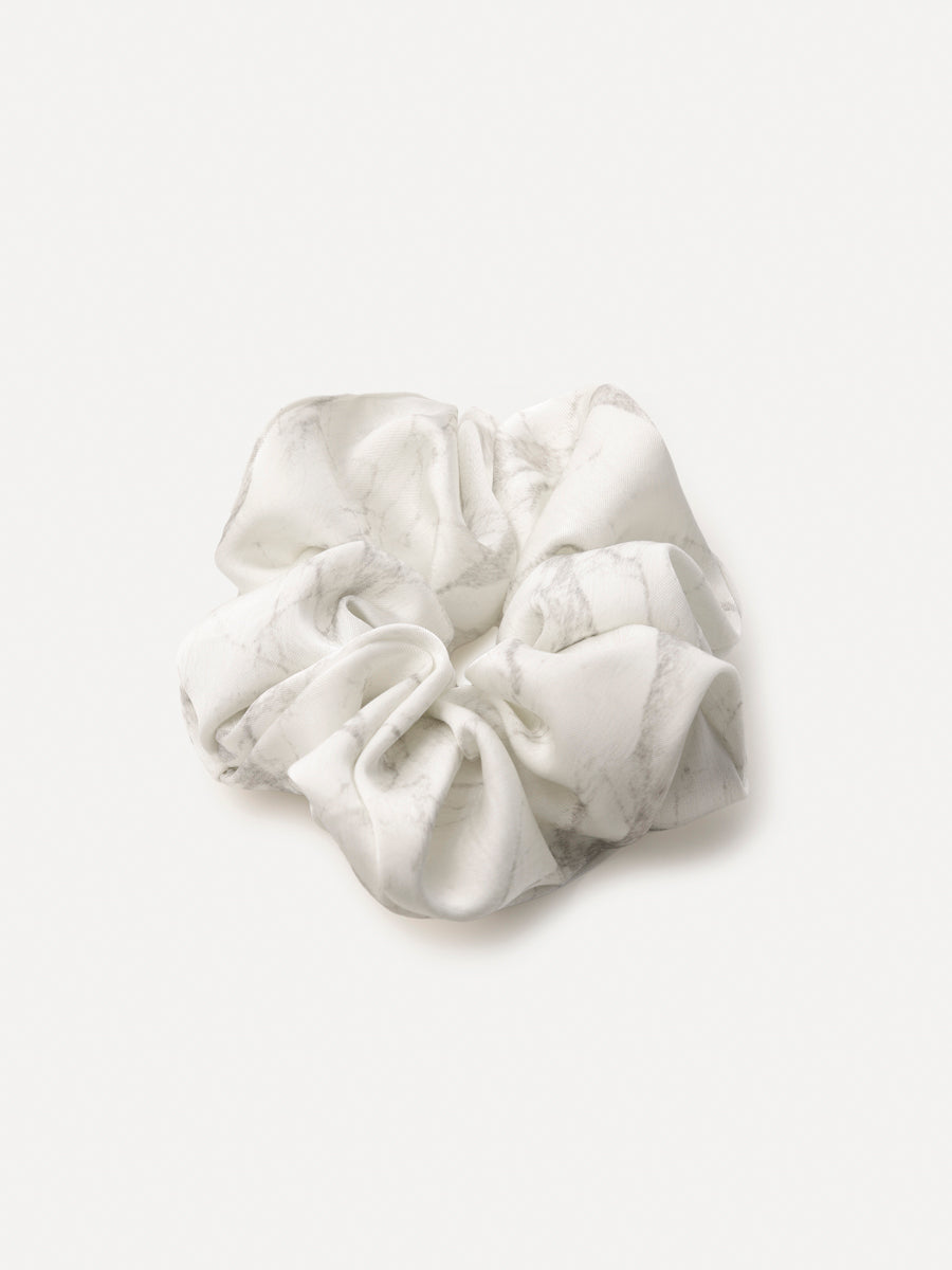 Serene Flow White Scrunchie