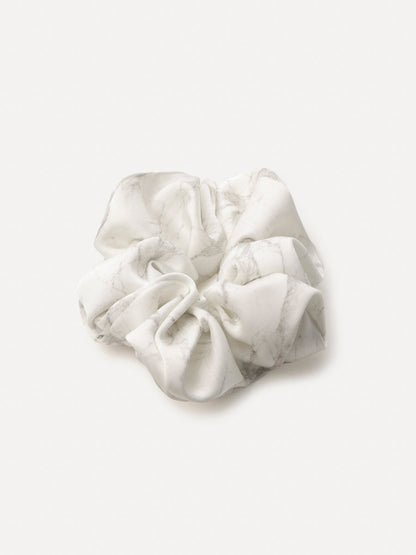 Serene Flow White Scrunchie