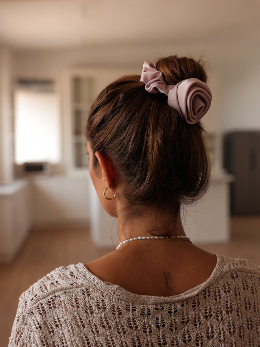 Eternal Rose Blue Scrunchie