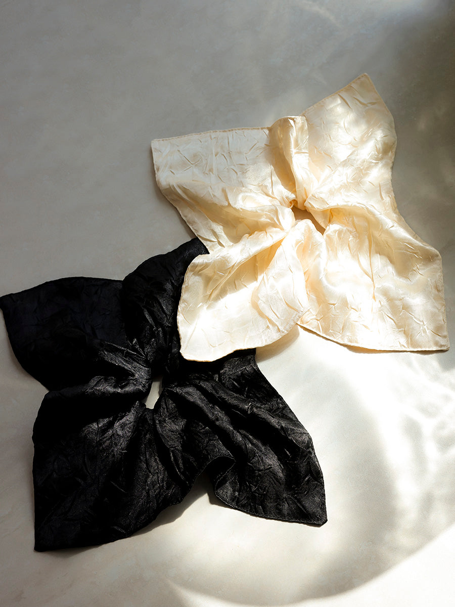 Soft Grace Beige Scrunchie