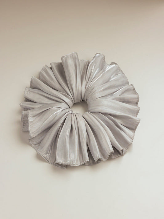 Delicate Wave Light Grey Scrunchie