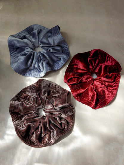 Luxe Velvet Red Scrunchie