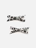 Trendy Charm White Leopard Set Hairpin