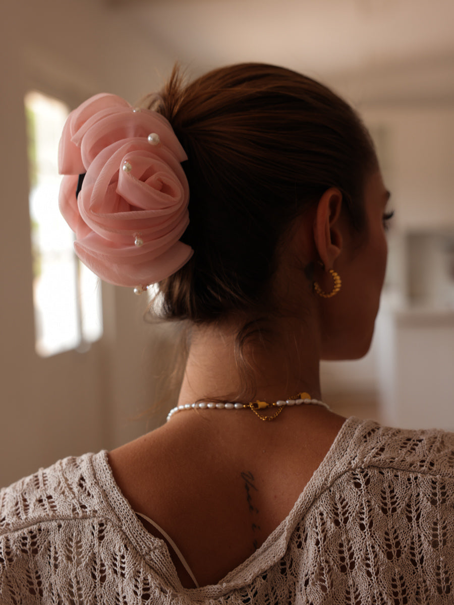 Pearl Rose Light Pink Haarklammer