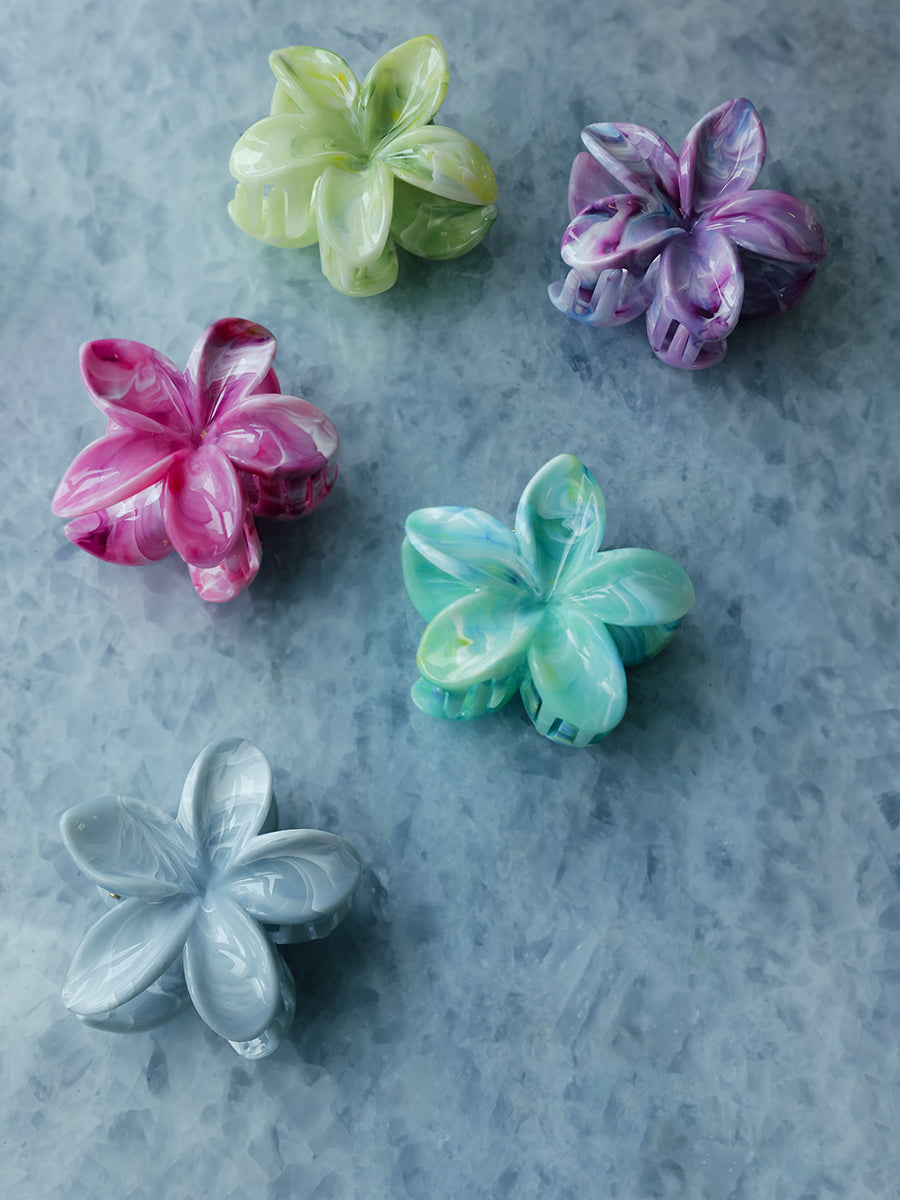 Pastel Petal Green Haarklammer
