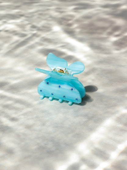 Gleam Butterfly Light Blue Haarklammer