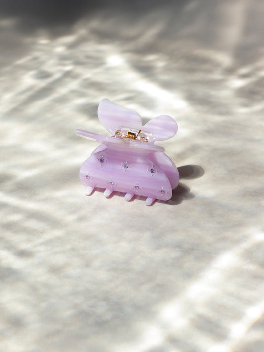 Gleam Butterfly Light Purple Haarklammer