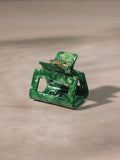 Classic Frame Haarklammer Green Marble