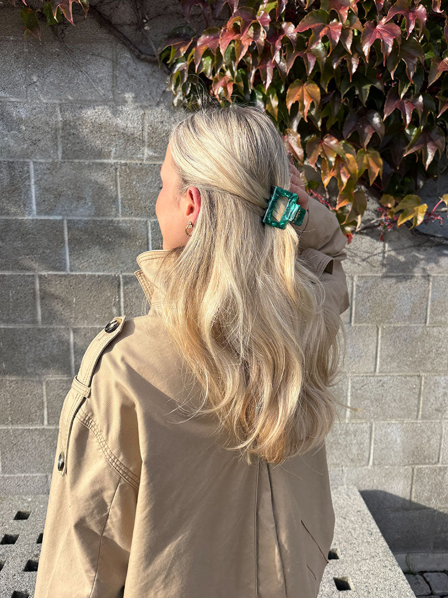 Classic Frame Haarklammer Dark Green