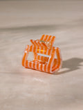 Classic Frame Haarklammer Orange-striped