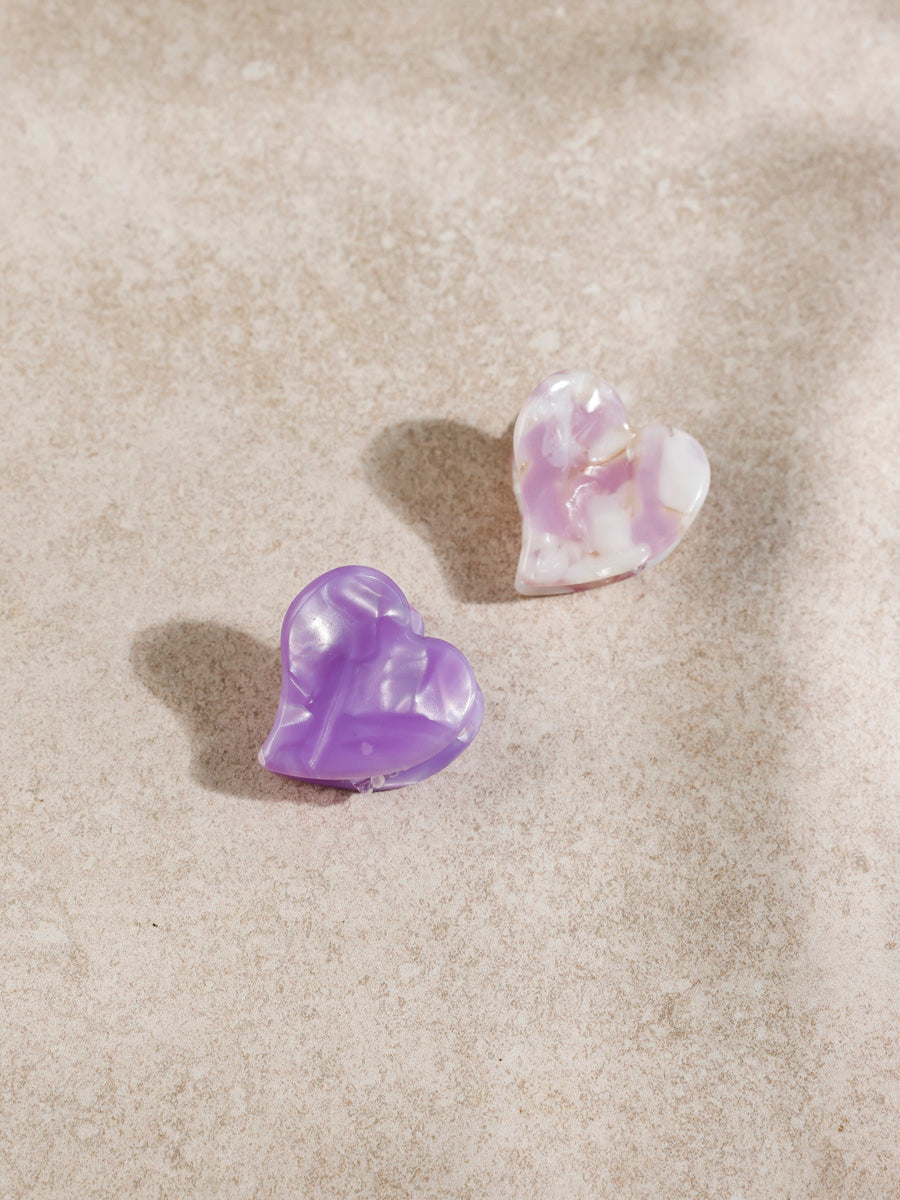 Lovely Set Mini-Haarklammer Purple