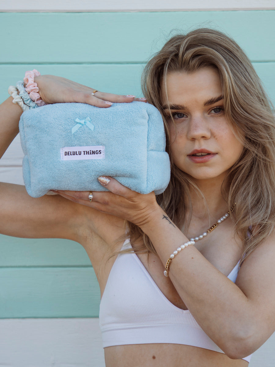 Blissful Pure Silk Medium Scrunchie Cream Pink