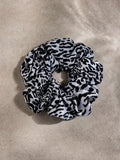 Leopard Beauty Scrunchie White