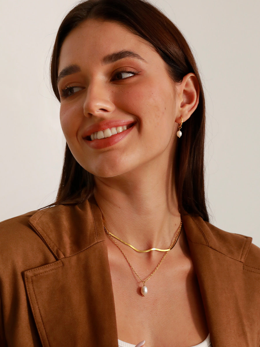 Simple Pearl Pendant Kette