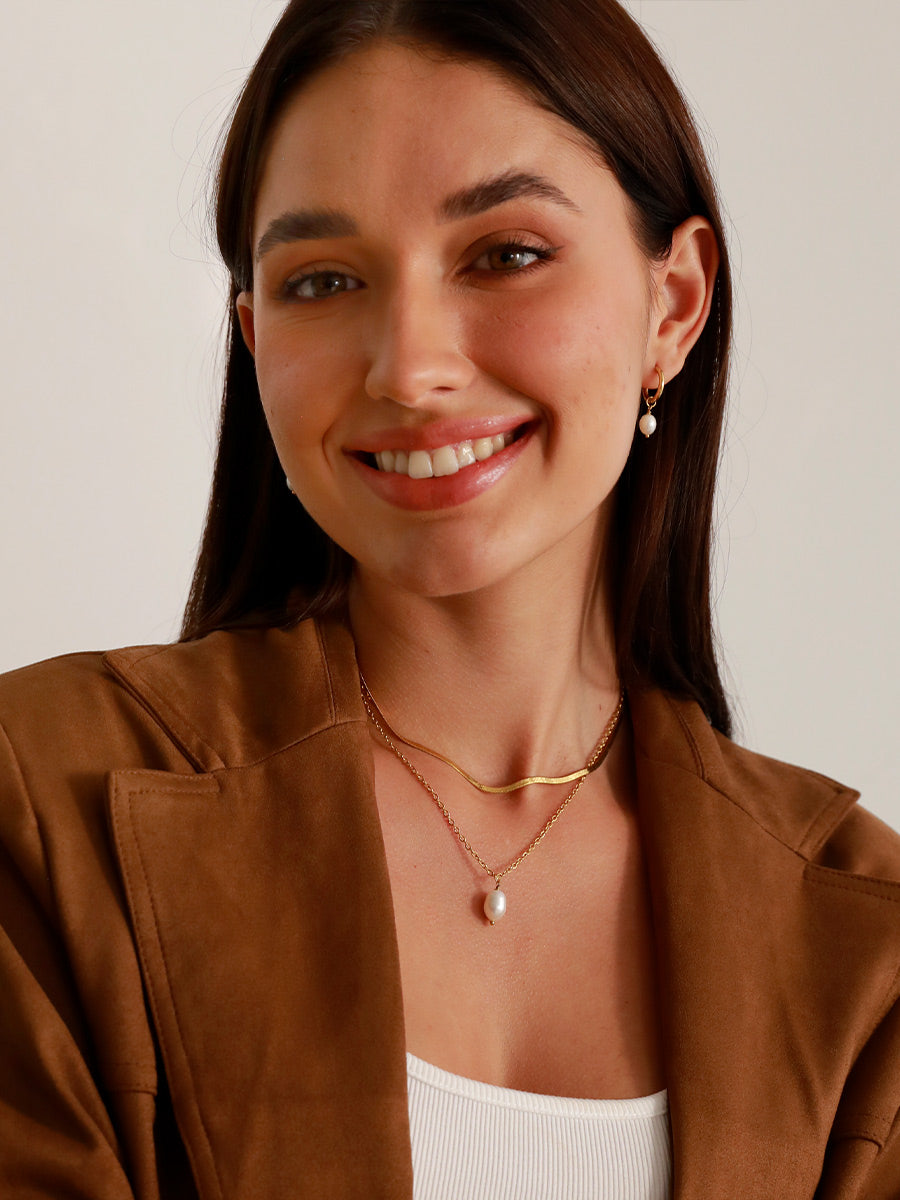Simple Pearl Pendant Kette