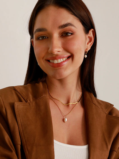 Simple Pearl Pendant Kette