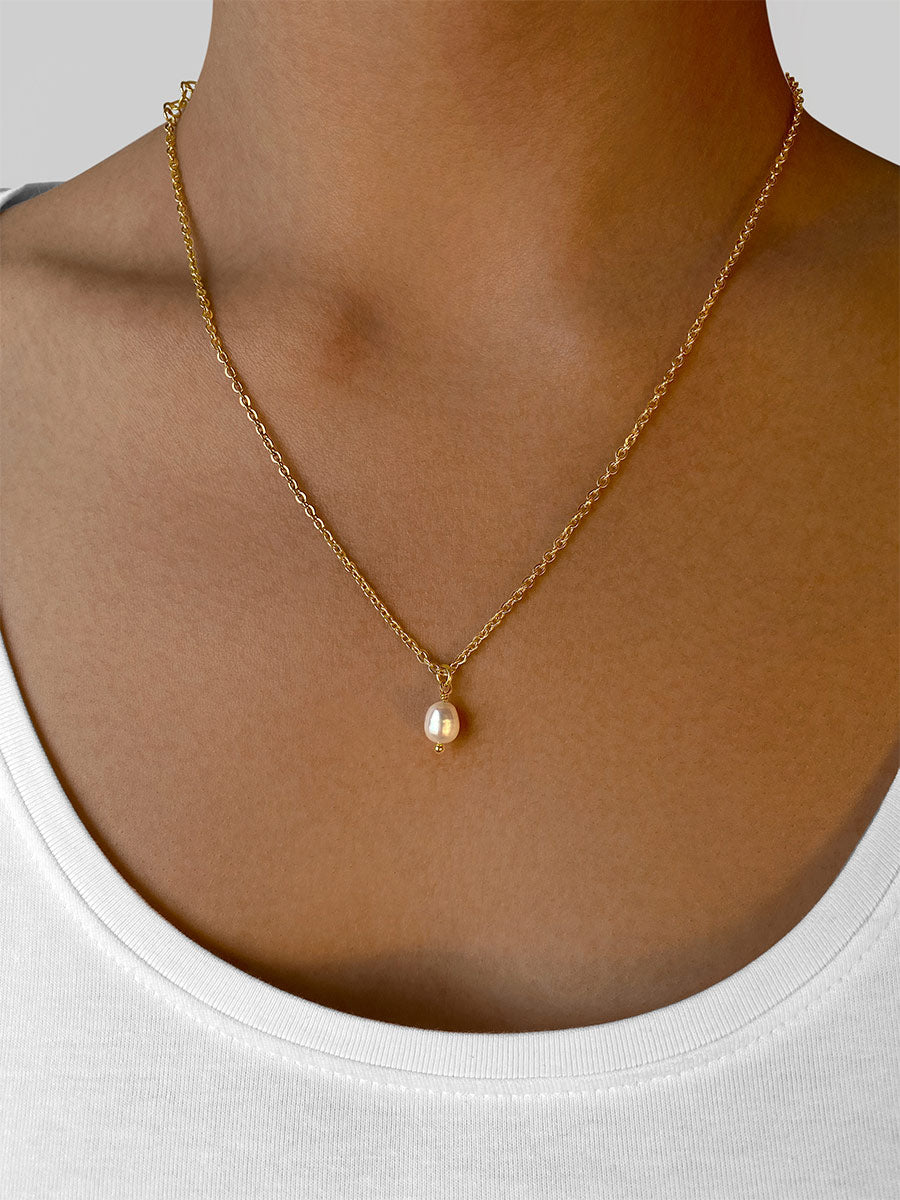 Simple Pearl Pendant Kette