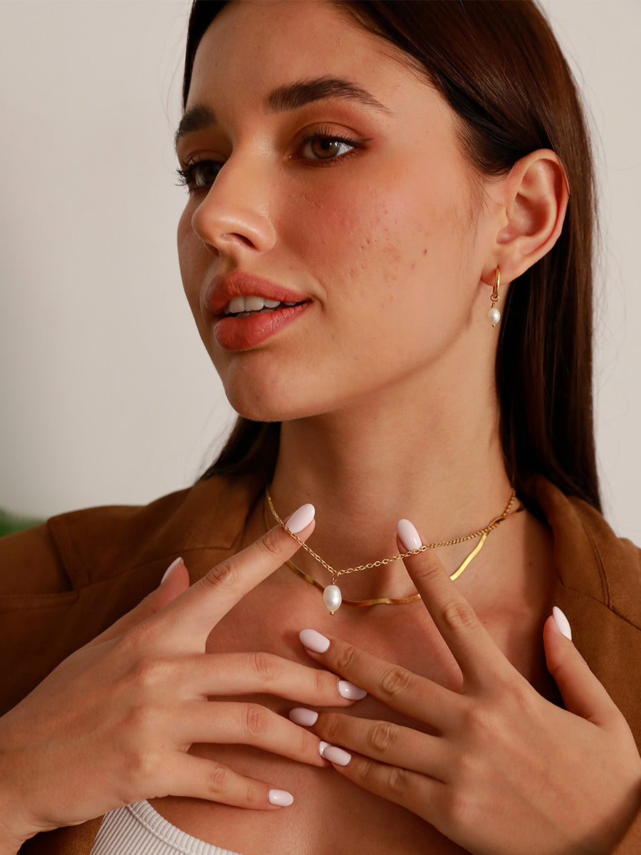 Simple Pearl Pendant Kette