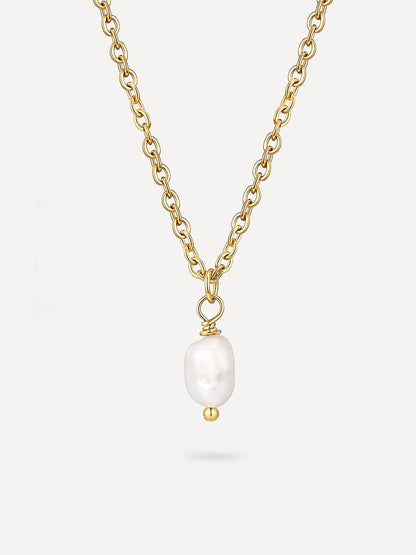 Simple Pearl Pendant Kette