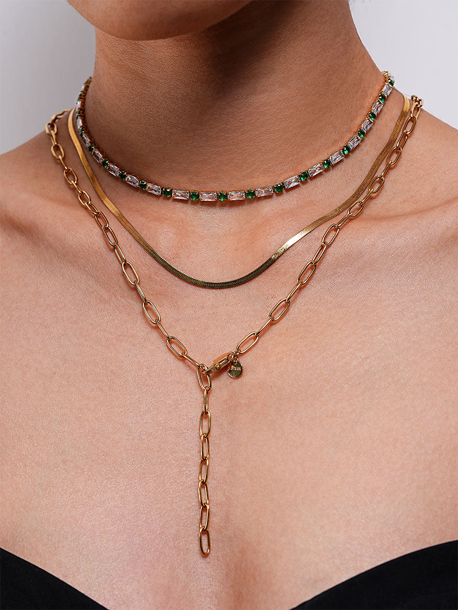 Green Circle Kette