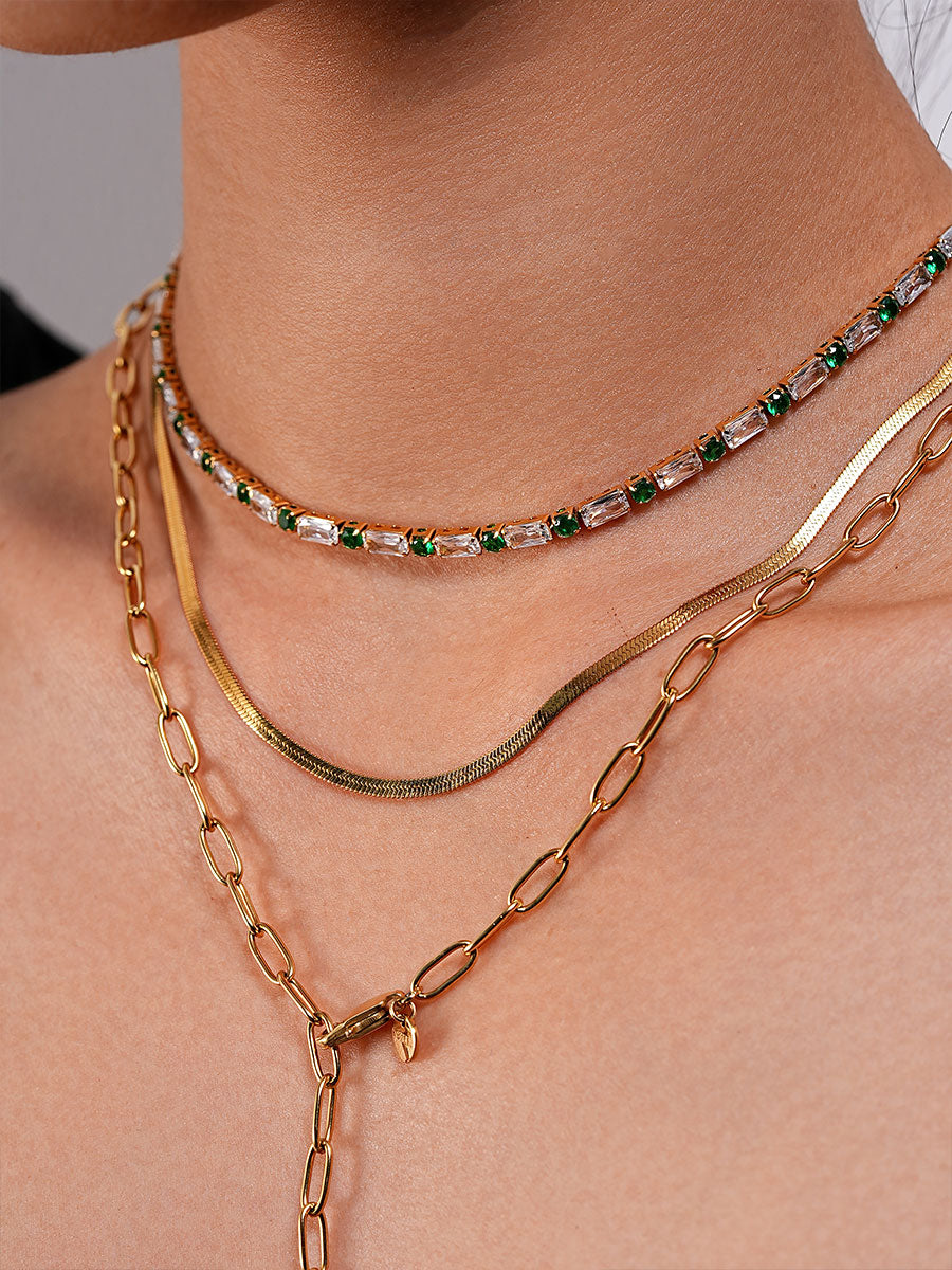 Green Circle Kette