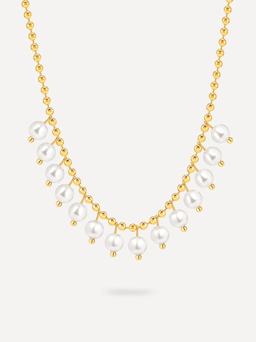 Spherical Art Pearls Kette