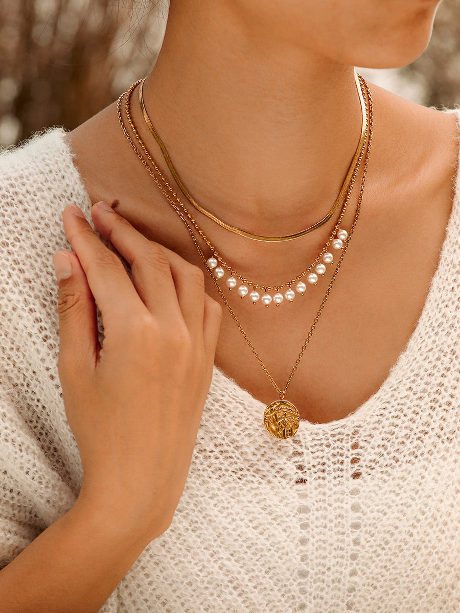 Spherical Art Pearls Kette