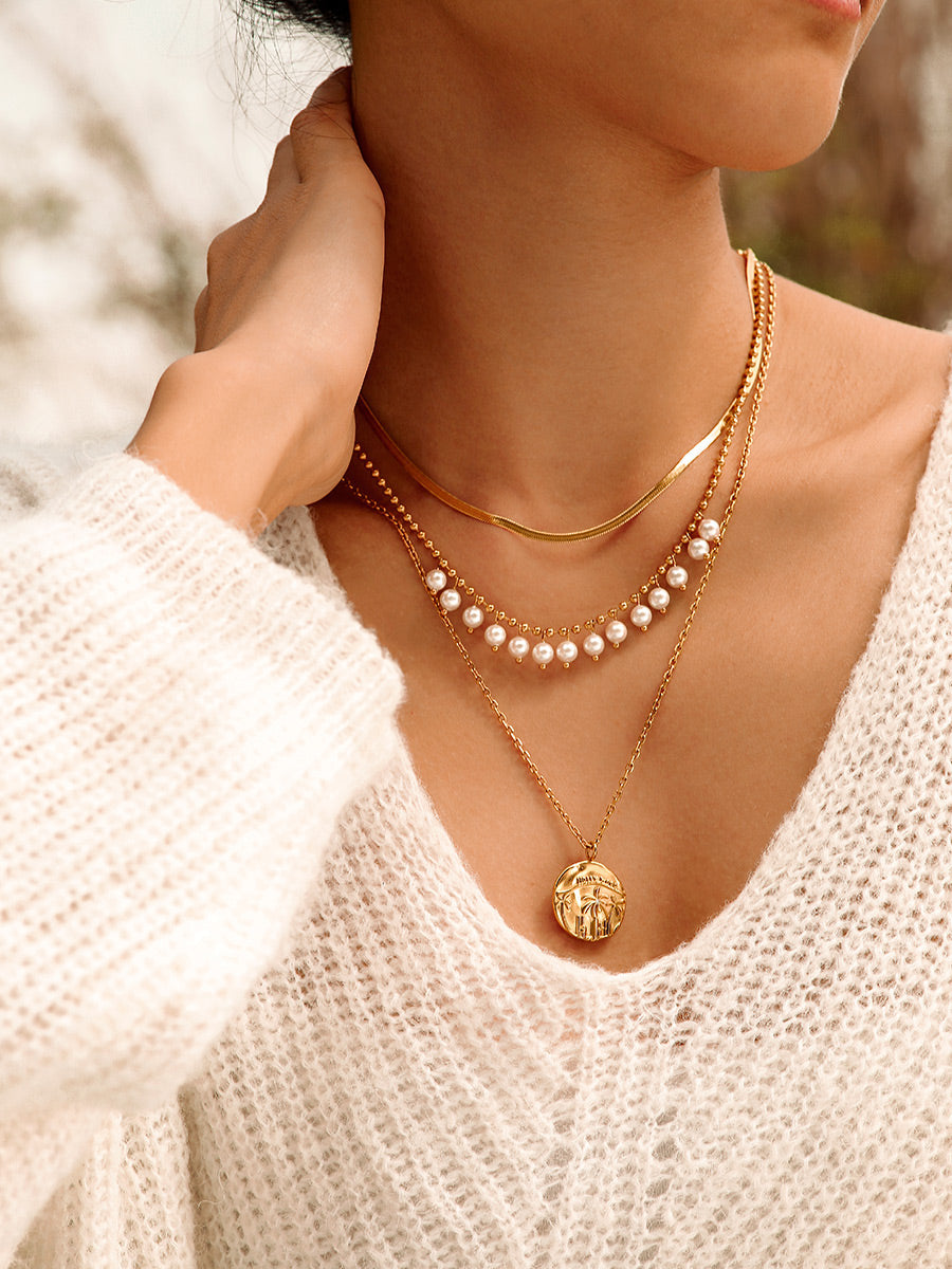 Spherical Art Pearls Kette