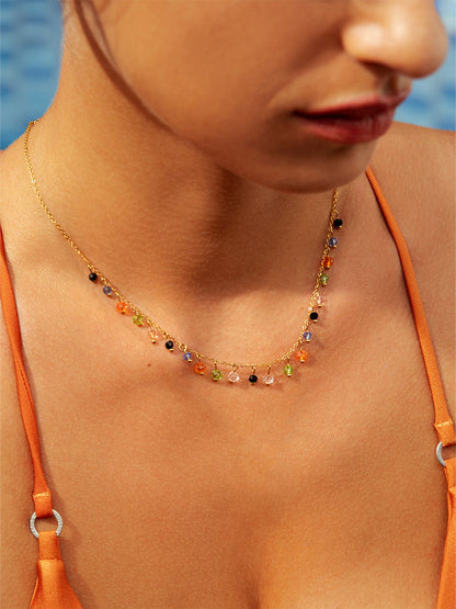 Bunt Stone Kette