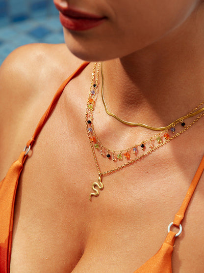 Bunt Stone Kette