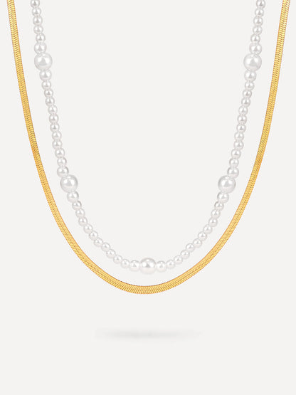 Enchanting Pearl Layered Kette