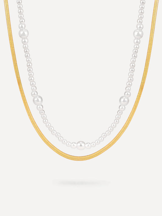 Enchanting Pearl Layered Kette