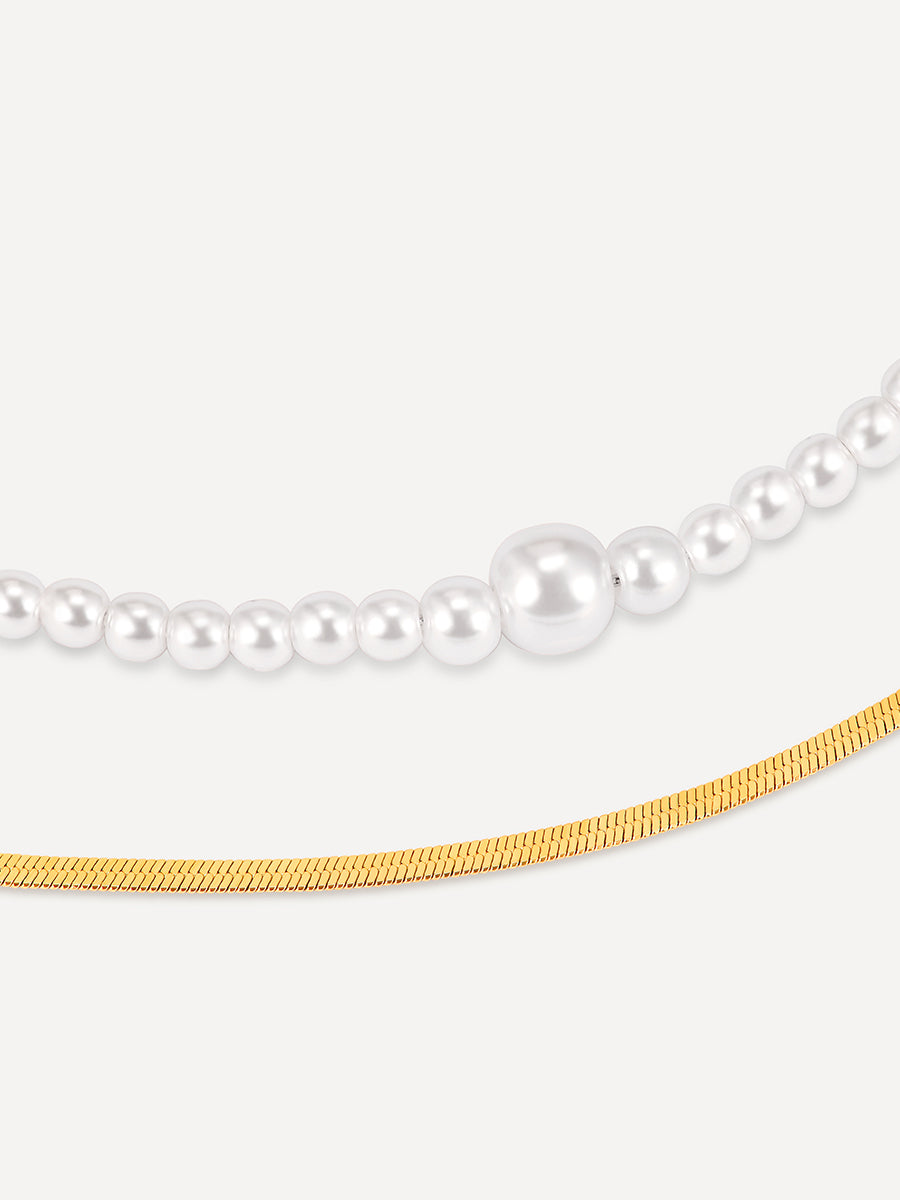 Enchanting Pearl Layered Kette