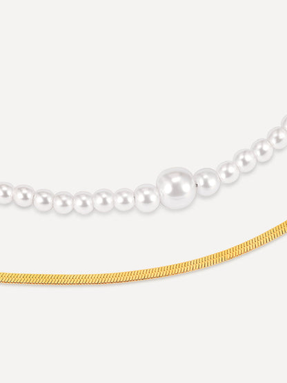 Enchanting Pearl Layered Kette